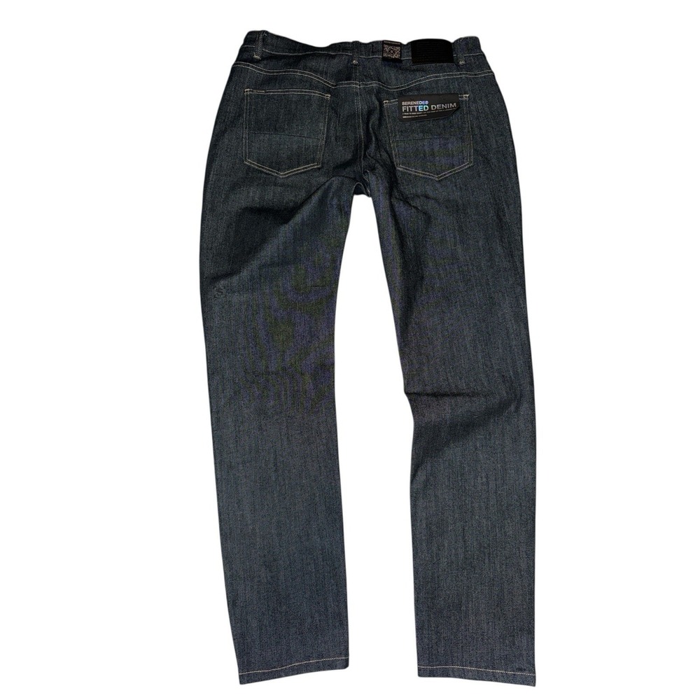 New Serenade Jeans Fitted Denim Men’s Sz 38x32 Dark Rinse Skater‎ Grunge Goth - Picture 3 of 14